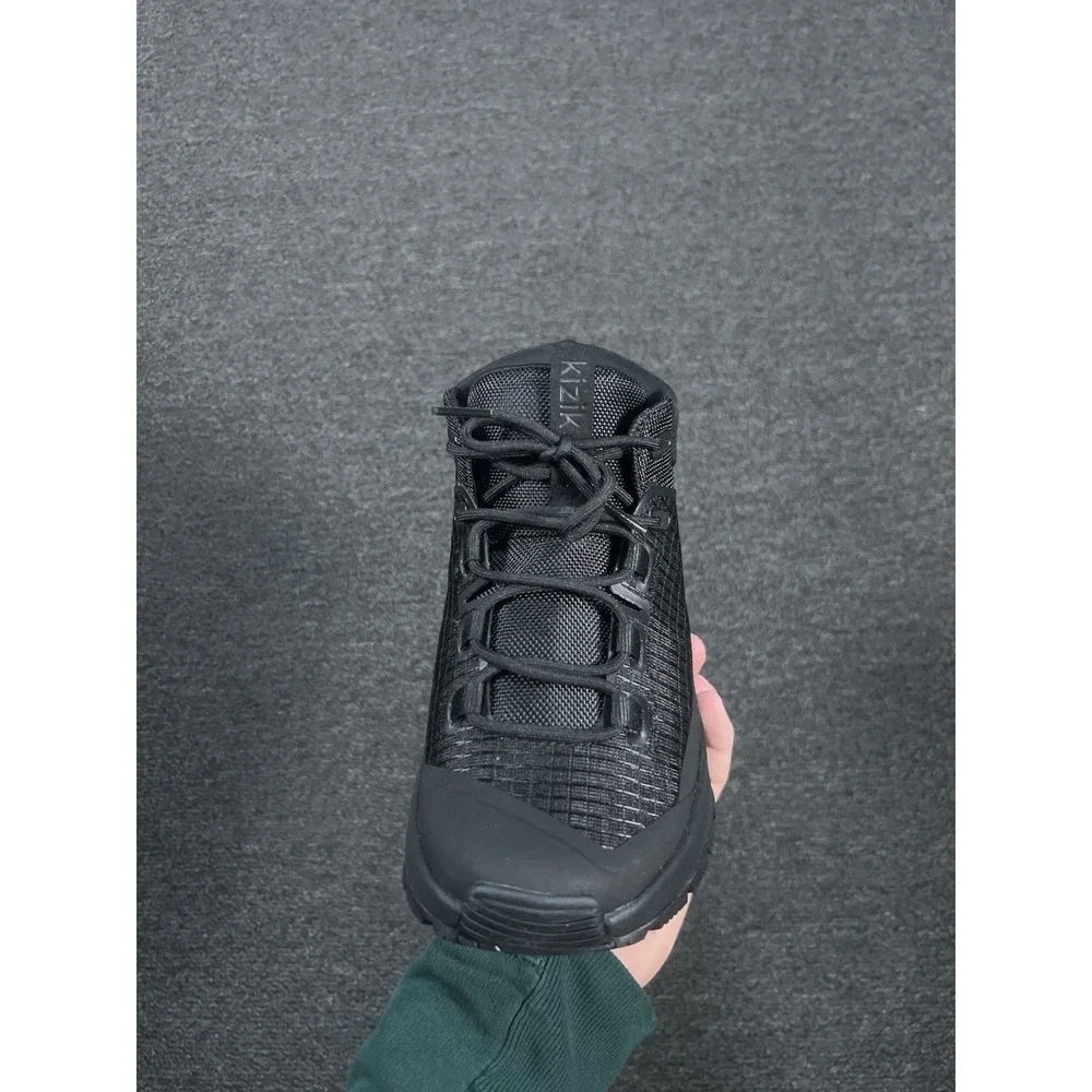 New Kizik Unisex Wasatch Mid Waterproof Hiking Black Shoes Boots Men 4.5 Women 6